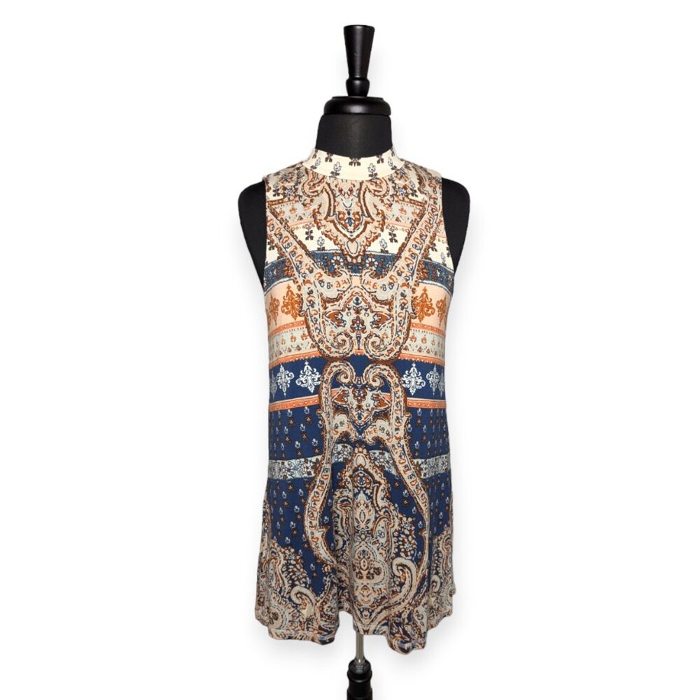 O'Neill Sleeveless Multicolor Boho Dress Size Medium